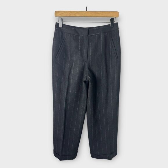 Vintage Lauren Ralph Lauren Pants Women’s 8P Pleated Dress Trousers Black Plaid - Picture 1 of 8